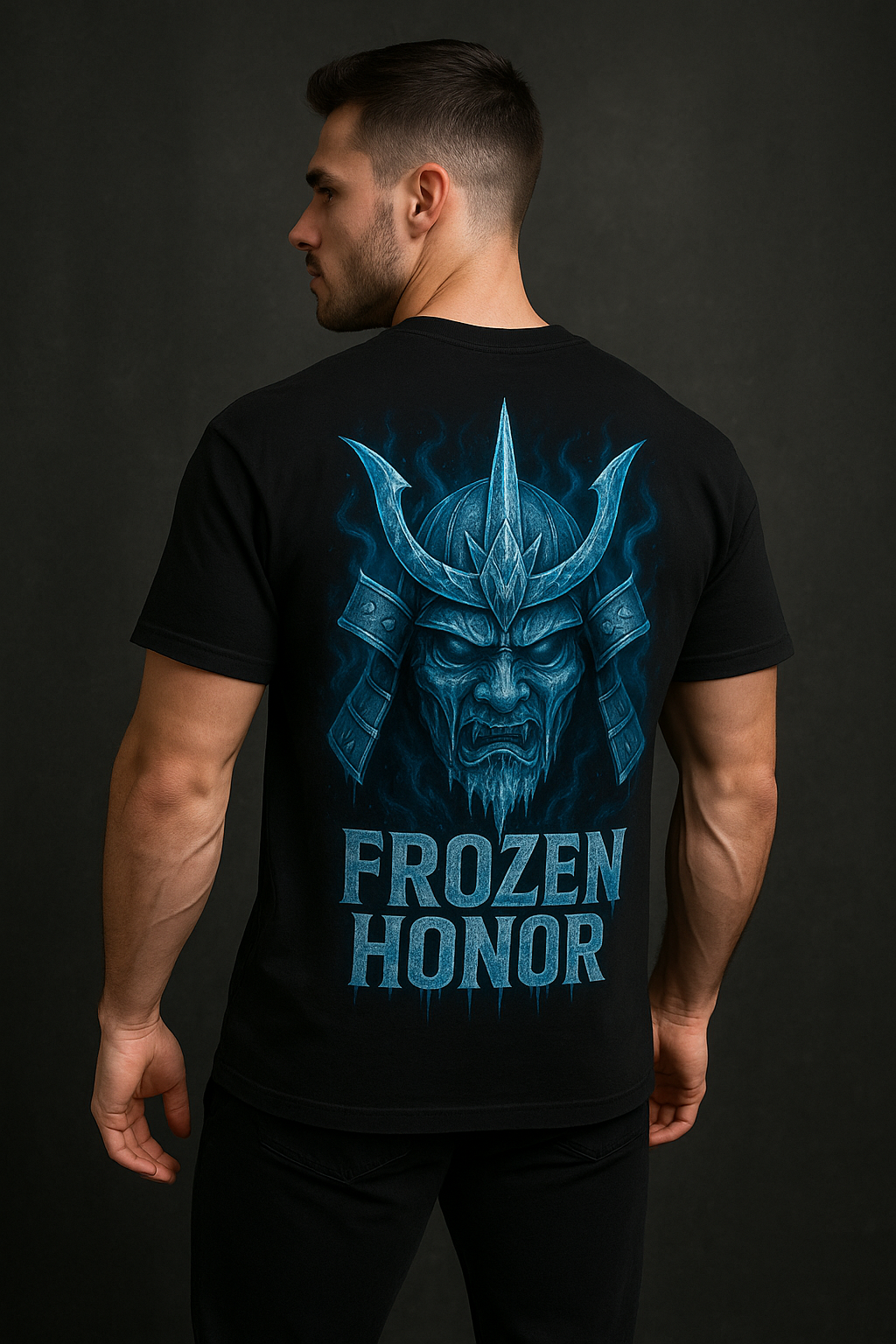 Frozen Honor – Ice Samurai Oversized Tee