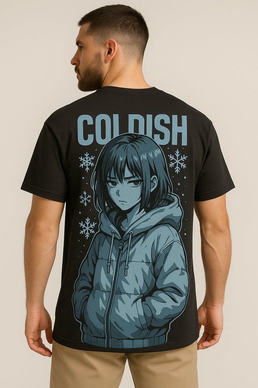 Coldish Anime Oversized Tee – Winter Streetwear Edition