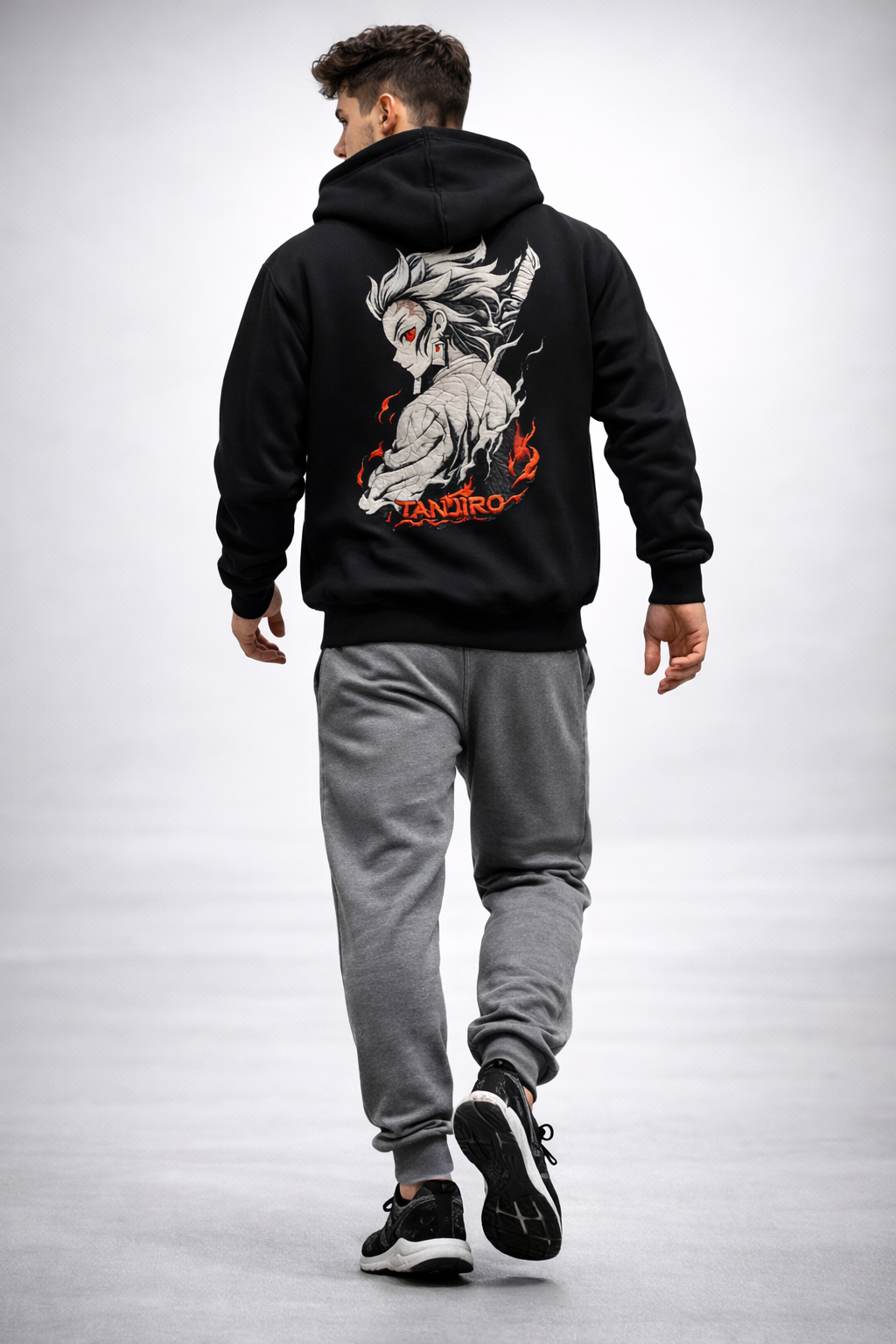 “I Am My Demon” Premium Anime Street Hoodie – Black Edition