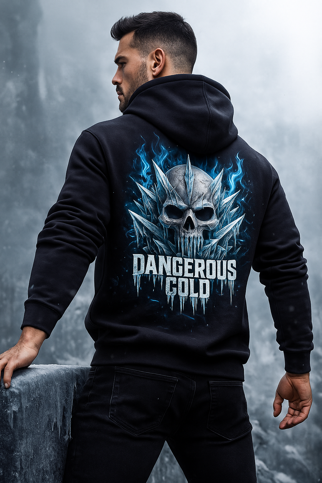 Dangerous Cold – Frostbite Skull Premium Hoodie