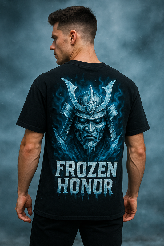 Frozen Honor – Ice Samurai Oversized Tee