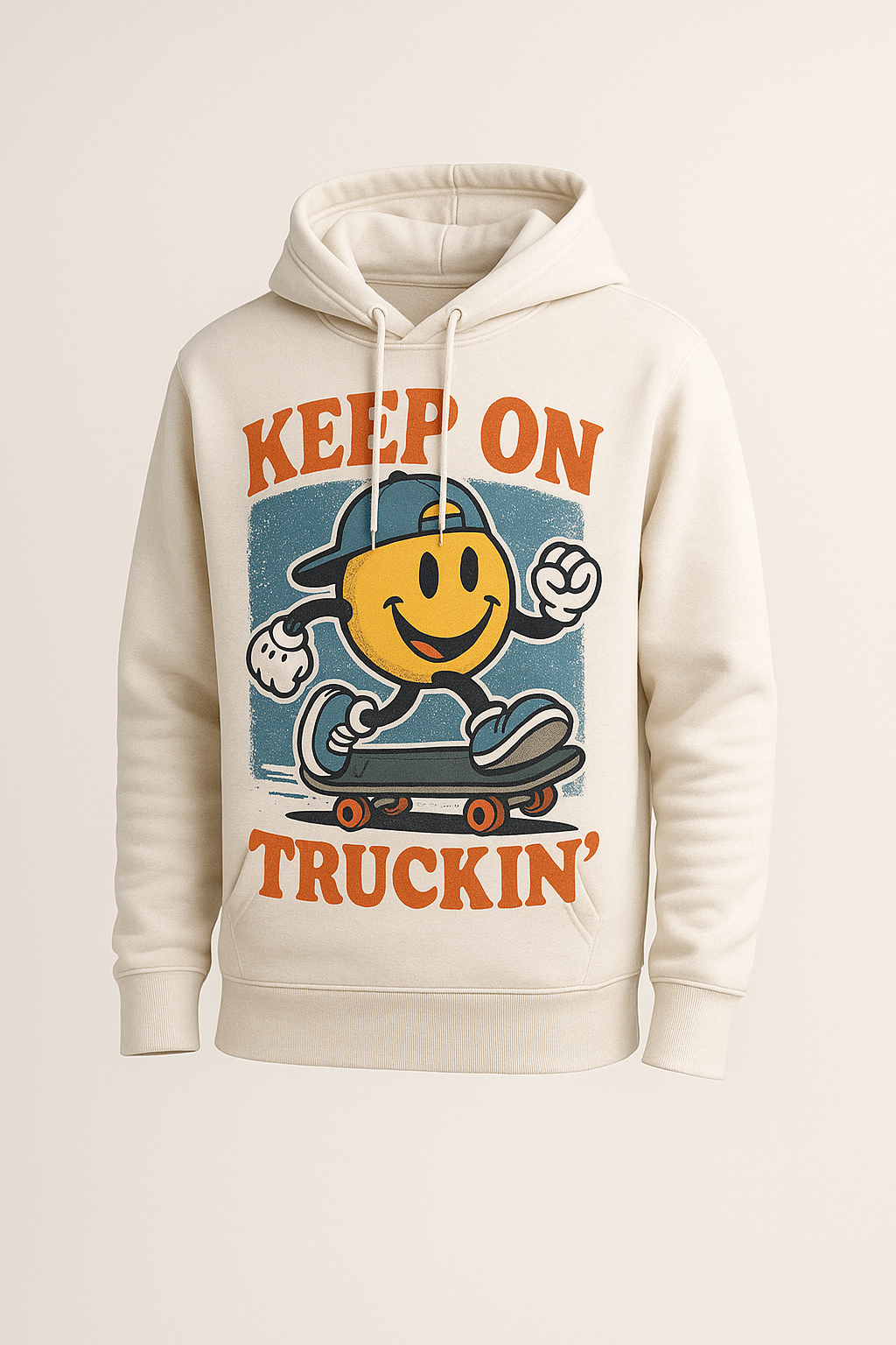 Retro Streetwear Skate Hoodie – Keep On Truckin