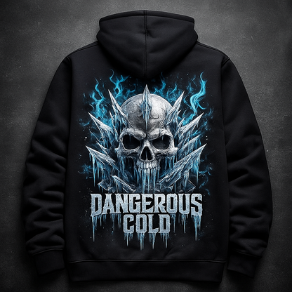 Dangerous Cold – Frostbite Skull Premium Hoodie