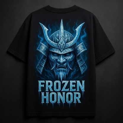 Frozen Honor – Ice Samurai Oversized Tee
